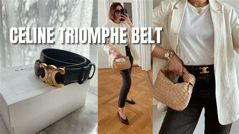 celine triomphe belt price|celine triomphe belt size guide.